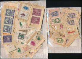 Kb 350 db áztatni való okmánybélyeg a Pengő-fillér és a Forint-fillér időszakból