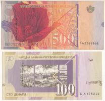 Észak-Macedónia 1996. 500D + 1997. 100D T:F
North Macedonia 1996. 500 Denari + 1997. 100 Denari C:F...