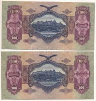 1930. 100P (2x) sorszámkövetők "E 882 030514 - E 882 030515" T:XF