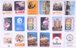 ca 1985 36 db jugoszláv kártyanaptár