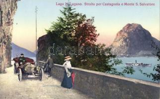 Lugano lake and San Salvatore mountain