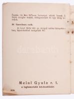 1932 A kávé 50 változatban, kitűnő kávéreceptek, a Meinl Gyula Rt. kiadása, 16p. receptfüzet. Tűzőka...