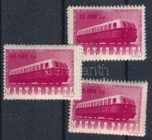 1946 Vasútjubileum 3 db sor (14.400)