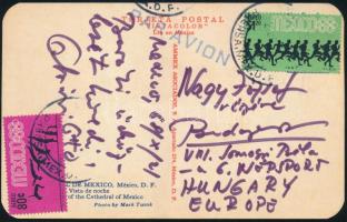 Oltványi Ottó, születési nevén Obersdorfer Ottó (1925-2011 .) újságíró, tudósító, sportvezető, a Magyar Távirati Iroda igazgatója, autográf képeslapja