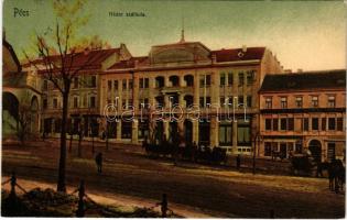 1911 Pécs, Nádor szálloda, piac, Stern Mór utódai üzlete, M. kir. dohány nagy áruda