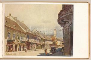 Budapest, A régi Budapest V. sorozat. Kiadja a Műemlékek Országos Bizottsága - 11 képeslap tokban, a...