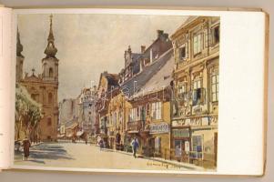 Budapest, A régi Budapest V. sorozat. Kiadja a Műemlékek Országos Bizottsága - 11 képeslap tokban, a...