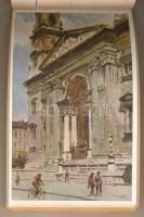 Budapest, A régi Budapest V. sorozat. Kiadja a Műemlékek Országos Bizottsága - 12 képeslap tokban, a...