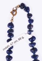 Szodalit nyaklánc, h: 67 cm