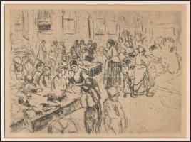 Grosz, George (1893-1959): Alakok. Nyomat, papír, jelzés nélkül, paszpartuban, 26×18,5 cm