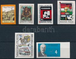 1986-1987 6 db klf vágott bélyeg (8.300)