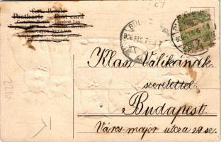 1906 Macskák / cats. Emb. litho (b)