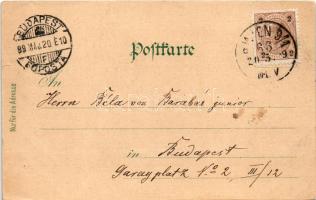 1899 Wien, Vienna, Bécs; Wiener Rathauskeller, Ratsstüberl, Ratskeller, Rathaus. Kunstanstalt Karl S...