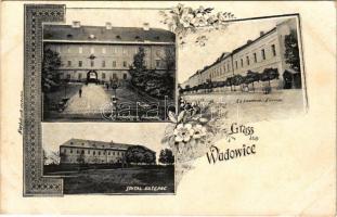 Wadowice, K.K. Infanterie Kaserne, Spital Kaserne, Landwehr Kaserne / K.u.k. military barracks. Art Nouveau, floral (EK)