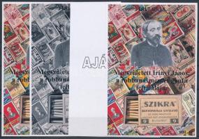 2024/06 Irinyi János 4 darabos emlékív garnitúra (30.000)