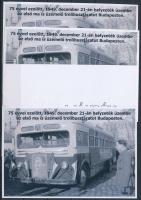 2024/11 Trolibusz 4 darabos emlékív garnitúra (30.000)