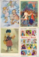 RAJZ, MESE - 40 db MODERN motívum képeslap / CARTOON - 40 modern motive postcards