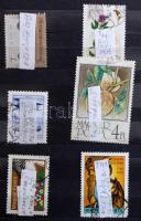 Nyomási eltérések, kis lemezhibák stb gyűjtemény 6 lapos kis berakóban