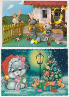 RAJZ, MESE - 40 db MODERN motívum képeslap / CARTOON - 40 modern motive postcards