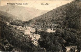 1907 Trencsénteplic, Trencianske Teplice; Villa völgy / villa valley (EK)