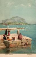 Palermo Monte Pellegrino Stengel litho
