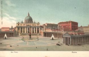 Rome Saint Peter square Stengel litho