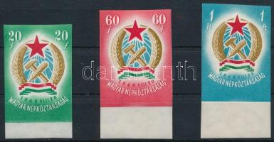 1949 Alkotmány I. vágott vízjeles ívszéli sor (40.000)