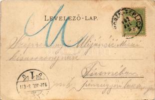 1902 Trencsénteplic, Trencianske Teplice; 1. számú tükör fürdő. Edgar Schmidt kiadása / Spiegelbad N...