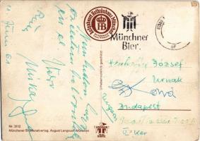 "Mei' Kneippkur!" Münchener Bildkunstverlag August Lengauer Nr. 3112. / German drunk ...