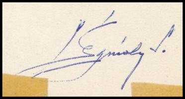 1968 Légrády Sándor Apollo-8 bélyegterve a tervező aláírásával. Képméret: 120 x 138 mm