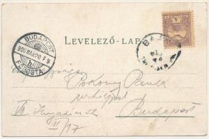 1900 Bán, Trencsénbán, Tr. Baán, Bánovce nad Bebravou; Római katolikus templom, városháza, Gróf d ...