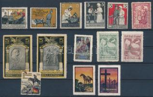 14 db 1. világháborús segélybélyeg