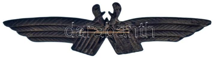 1950 k. "Repülős technikus jelvény" részben zománcozott fém repülős jelvény (97x25mm) T:AU