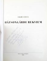 Sághy Gyula: Házsongárdi rekviem. Számozott (244./1000), a szerző által dedikált példány! Bp., 2003,...