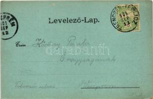 1902 Trencsén, Trencín; vár, híd este holdfényben. Wertheim Zsigmond kiadása / castle, bridge at nig...