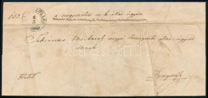 ~1848 Hivatalos levél "NAGY-SZÖLLÖS" - Beregszász