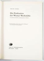Traude Hansen: Die Postkarten der Wiener Werkstätte. Verzeichnis der Künstler und Katalog ihrer Arbeiten. München-Paris, 1982, Verlag Schneider-Henn, 328+[4] p. Fekete-fehér és színes képekkel illusztrálva. Német nyelven. Kiadói egészvászon-kötés, kiadói műanyag védőborítóban, jó állapotban.