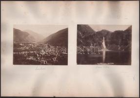 cca 1900 Bagnéres-de-Luchon, Lac d'Oo, Bagnéres-de-Bigorre francia települések, helyszínek fotó...