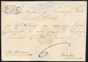 ~1830 Portós levél "PÁPA"