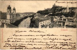 1905 Trencsén, Trencín; vár, látkép. Gansel Lipót 133. / general view, castle (fl)