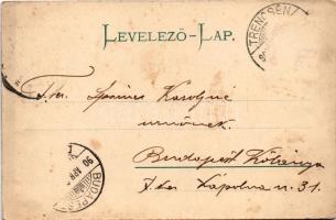 1905 Trencsén, Trencín; vár, látkép. Gansel Lipót 133. / general view, castle (fl)