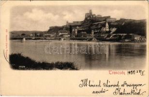 1900 Trencsén, Trencín; vár, híd. Gansel Lipót 135. / castle, bridge (EM)