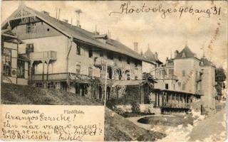 1906 Újtátrafüred, Újfüred, Neu-Schmecks, Novy Smokovec (Magas-Tátra, Vysoké Tatry); fürdőház / spa (b)