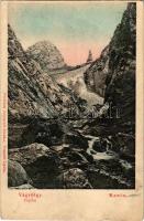 Manin-szoros, Maninschlucht, Manínska tiesnava; Vágvölgy, Manin-szoros. Wertheim Zsigmond kiadása / ...