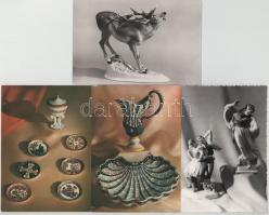 Herendi porcelánok 7 db modern lap