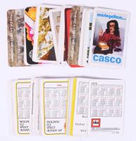 Vegyes kártyanaptár tétel, kb. 160-180 db, közte egyformákkal