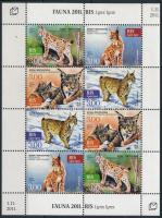 2011 Párduc Mi 327-330 kisív