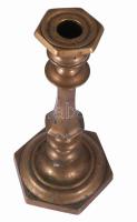 Bronz gyertyatartó, m: 28 cm