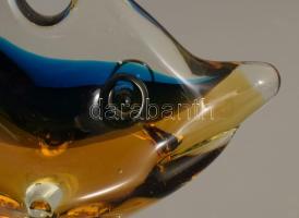 Murano sommerso üveghal, jelzés nélkül, hibátlan, m: 28 cm