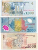 Románia 1998. 1000L + 5000L + 1999. 2000L T:UNC,AU
Romania 1998. 1000 Lei + 5000 Lei + 1999. 2000 L...
